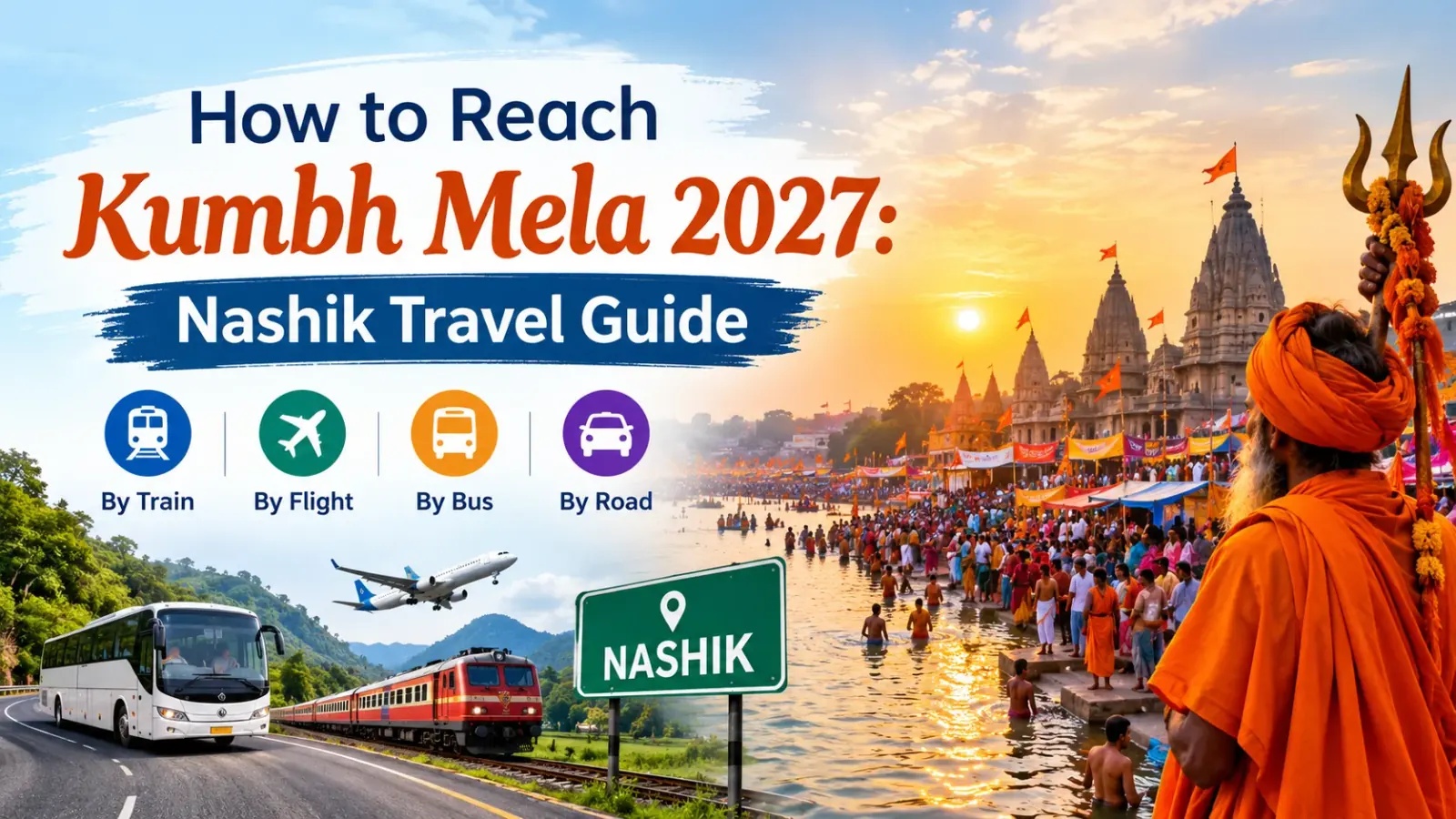 How to Reach Nashik Kumbh Mela 2027: Air, Rail and Road