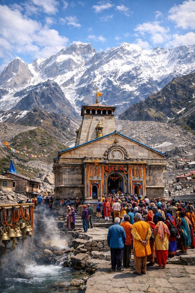 Kedarnath Temple in the Himalayas